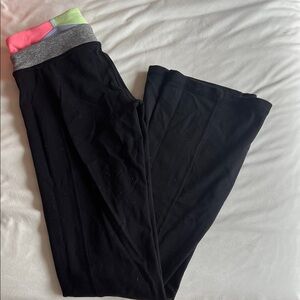 Ivivva Black Flare Leggings Reversible